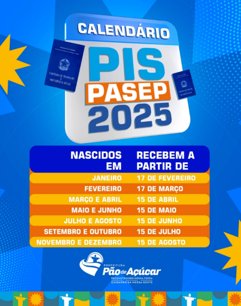 Calendário PIS/PASEP 2025